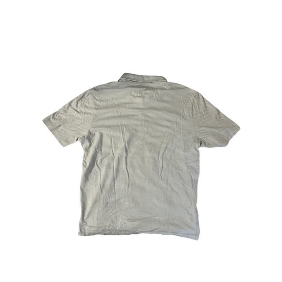 Tommy Bahama Baby Blue Striped Polo Lightweight Spring Summer Vacation Mode - Picture 4 of 5